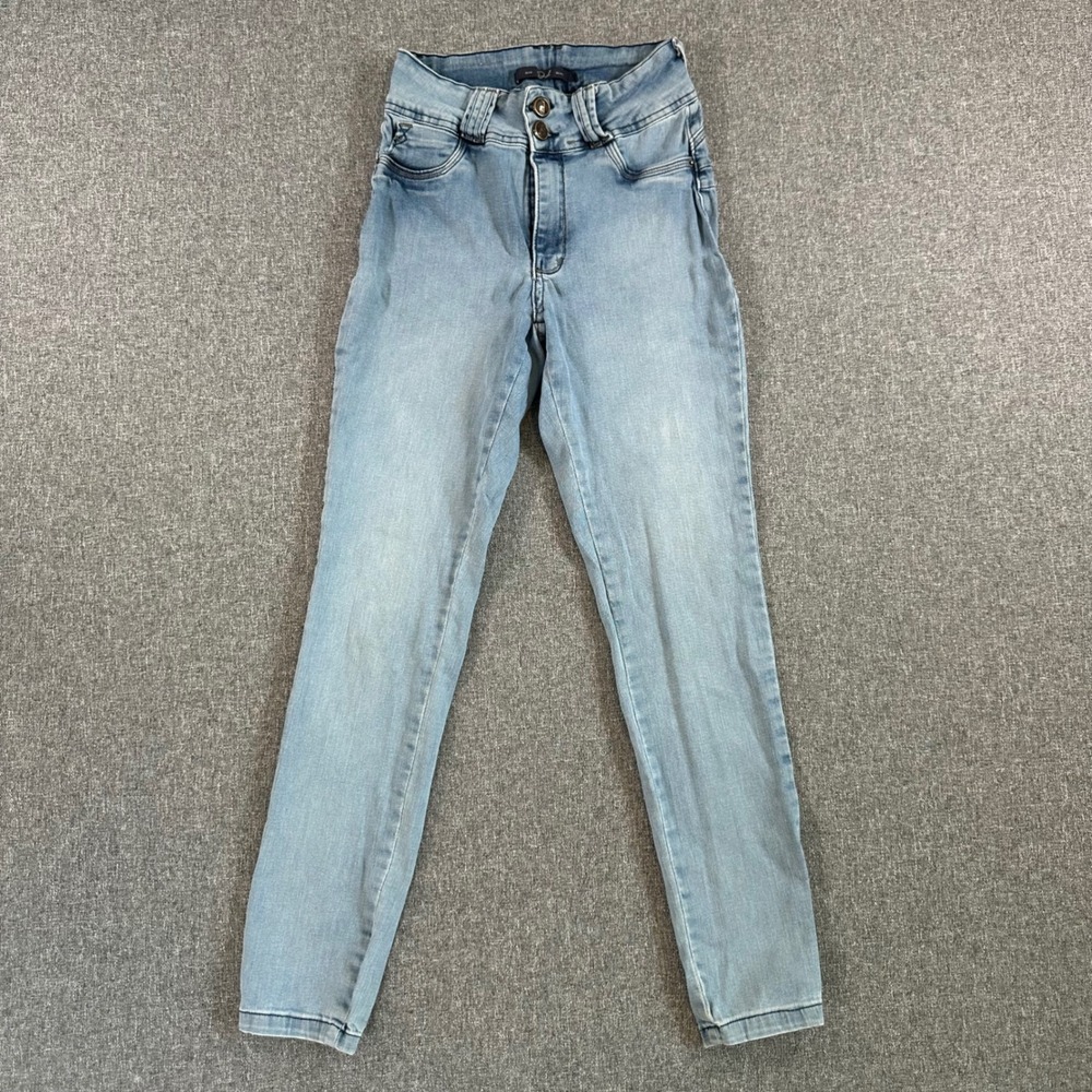 Diol Deluxe Jeans Womens Skinny Light Wash Denim Pants High Rise Size 36 Brazil